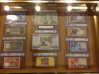 Examples of graded paper money in Chicago.